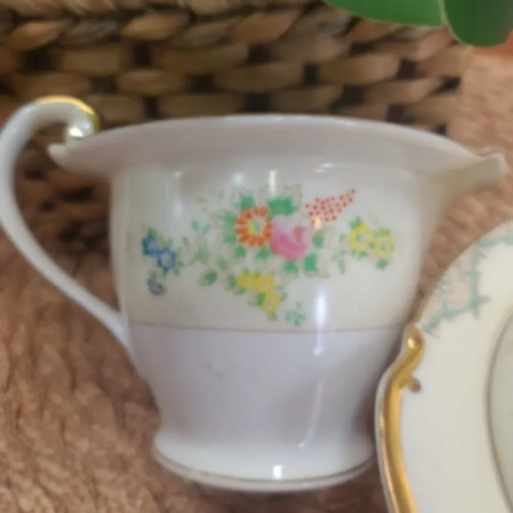 Vintage Porcelain Cream and Sugar Set Made in Japan